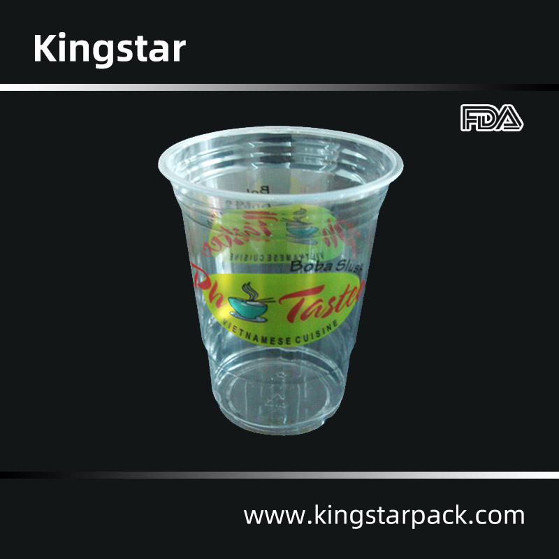16 OZ Printed Disposable Plastic Cup